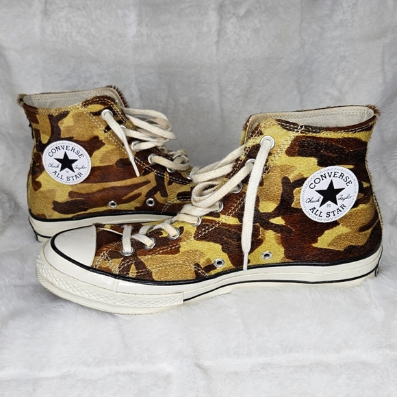 CONVERSE Chuck 70 Hi Pony Hair Camo Men's Sz 8.5 - Picture 10 of 10